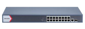 Switch Gigabit PoE+ Monitoreable Hikvision DS-3E1518P-EI/M 16 Puertos + SFP 130 W