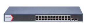 Switch Gigabit PoE+ Administrable Hikvision DS-3E1526P-EI/M 24 Puertos + SFP 230 W