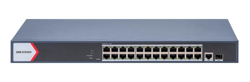 Switch Gigabit PoE+ Administrable Hikvision DS-3E1526P-EI/M 24 Puertos + SFP 230 W