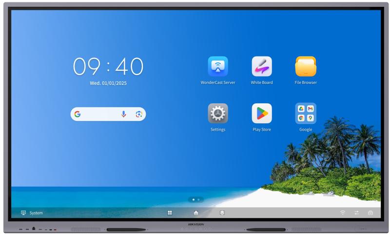 Pantalla Interactiva Hikvision DS-D5B65RB/EP 65" 4K, Android 14 EDLA y Táctil de 50 Puntos