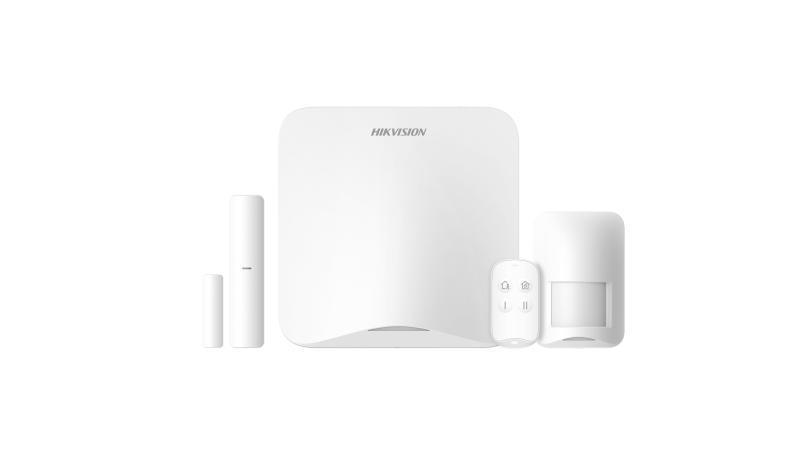 Kit de Alarma Inalámbrica Hikvision AX HOME DS-PA201PS-KIT-16WBIO-A/LA 4G + Wi-Fi 16 Zonas